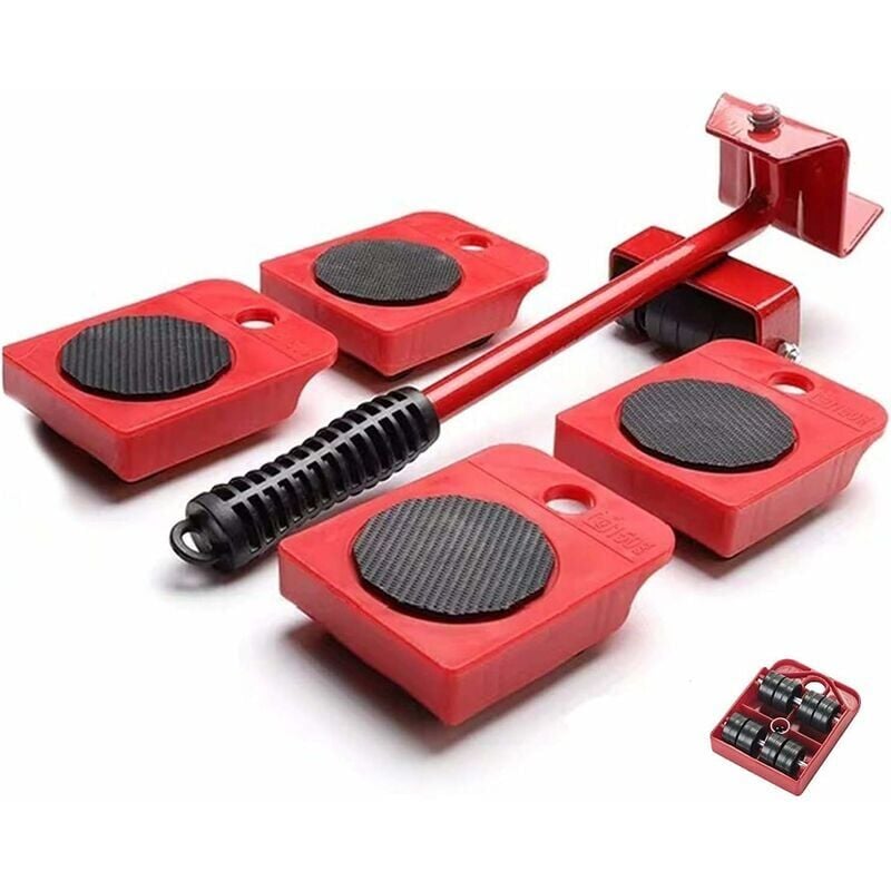 SNQ - Outil Mobile de Transport de Meubles Lourds 5 en 1, pour Soulever et Déplacer Un élévateur de Meubles , Pour armoires lourdes/ Réfrigérateurs