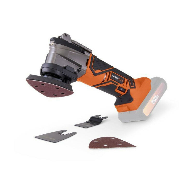 Outil multifonctions oscillant sans fil 20V + 5 Accessoires dual power POWDP4060 - Livré sans batterie ni chargeur