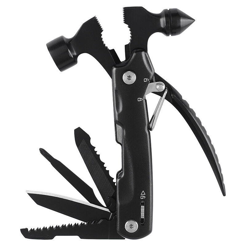Crea - Outil multifonction 12 en 1, gadget insolite utile, accessoire de camping, cadeau papa, cadeau de Noël