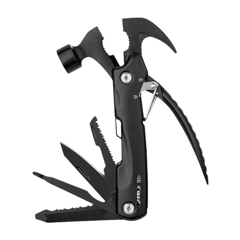 Crea - Outil multifonction 12 en 1, gadget insolite utile, accessoire de camping, cadeau papa, cadeau de Noël