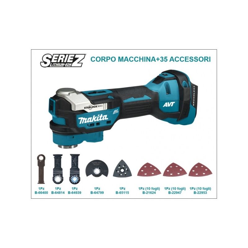 DTM52ZJX1 Outil multifonction Starlock Max 18v sans batteries Makita