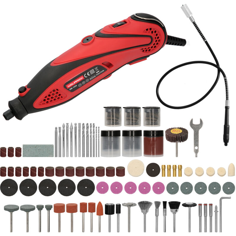 Outil multifonction de 135 watts. Avec 210 accessoires et mallette