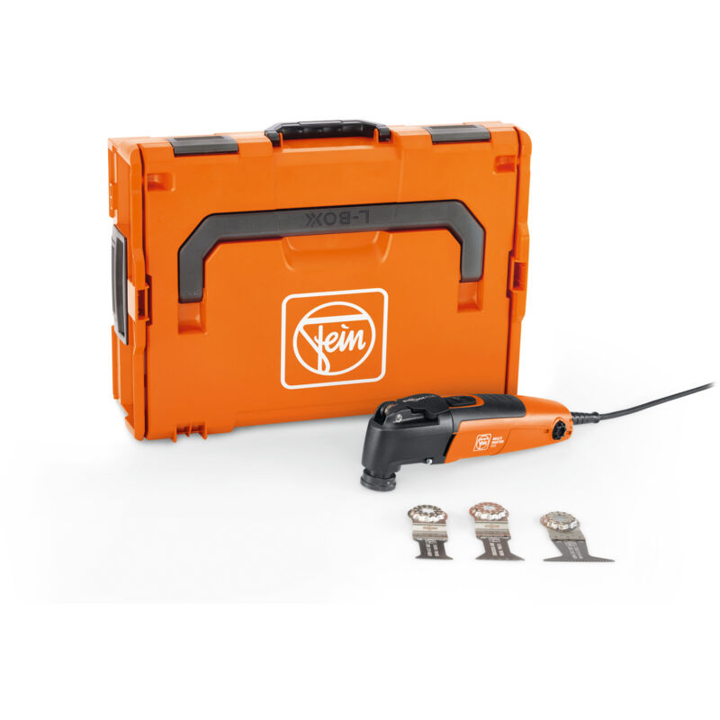 Machine oscillante mm 300 plus start + 3 lames de scie (35, 44 et 65 mm) pour bois, métal, plastique - Moteur 250 w, Système QuickIN, Porte-outil