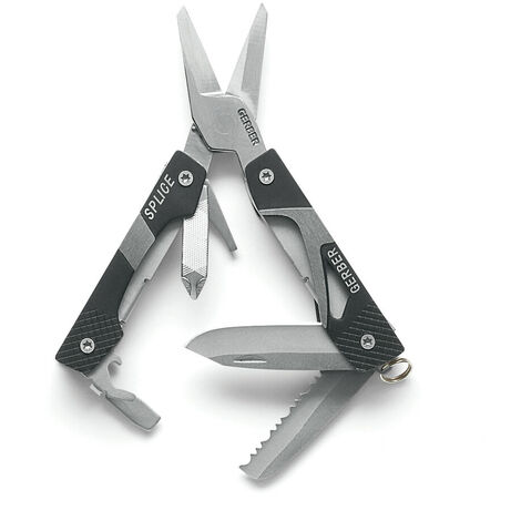 Outil multifonction Gerber avec cisaille, 8 fonctions, Splice Pocket Tool, aluminium/acier inoxydable, noir, 31-000013