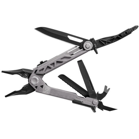 Outil multifonction Gerber avec clip de poche, ouverture d'une seule main, 12 fonction et fourreau en nylon, Center-Drive, 31-003613
