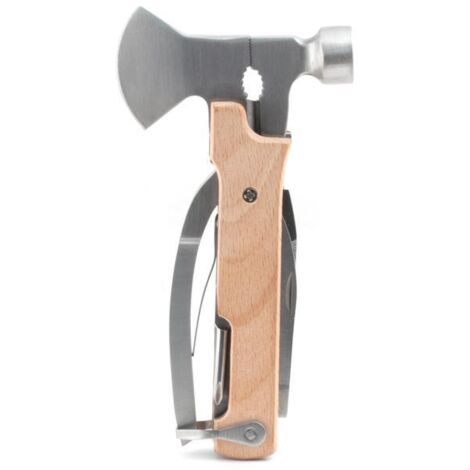 outil multifonction Kikkerland wood axe multi tool 10 fonctions acier inox