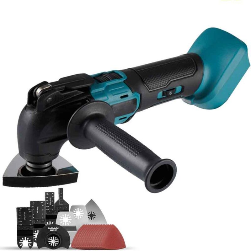 Outil multifonction oscillant sans balais, batterie Makita 18V, scie électrique, tondeuse, pelle de coupe, outil de travail de calcul