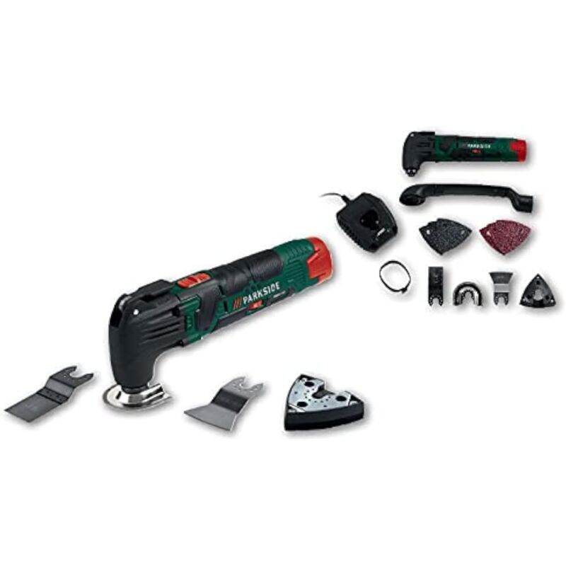 Outil multifonction oscillant sans fil Parkside 20 v, unité nue, compatible X20V Team