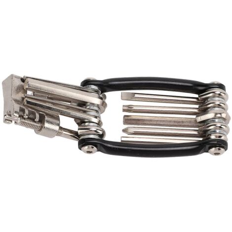 Outil multifonction pour vélo, kit de réparation 11 en 1 avec coupe-chaîne.