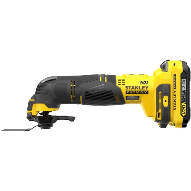 Outil multifonction rotatif 18V, 8000-18000 osc/min, Gamme fatmax V20 SFMCE500D2K-QW - Livré avec 1 Mallette, 2 batteries 2 Ah, 1 chargeur 2Ah