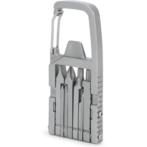 Outil multifonction universel 12 en 1 pour porte-clés, embout de tournevis, outil multifonction pliable, décapsuleur, outil de poche portable