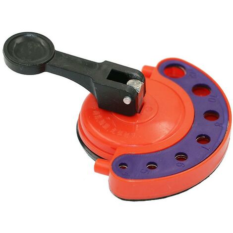 Outil multifonctionnel de positionnement de taille réglable de ventouse de poinçonnage de tuile (orange)-BDD