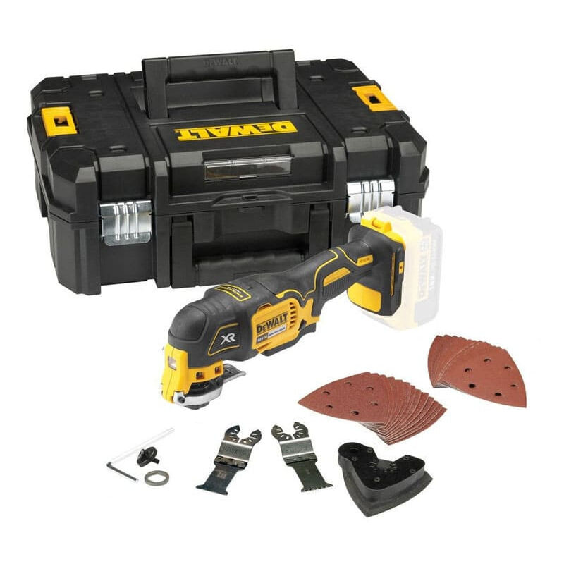 Outil multifonctions 18V (Machine seule) avec accessoires dans coffret t-stak Dewalt DCS355NT-1