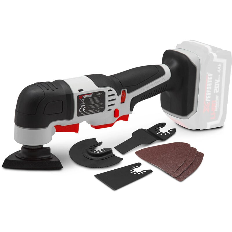 Outil multifonctions sans fil 20V + accessoires - Livré sans batterie - X-Performer