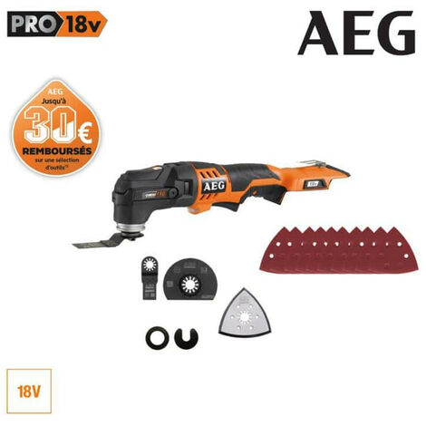 Outil multifonctions Multi tool AEG 18 V Li-ion - sans batterie ni chargeur OMNI 18C-0KIT1X