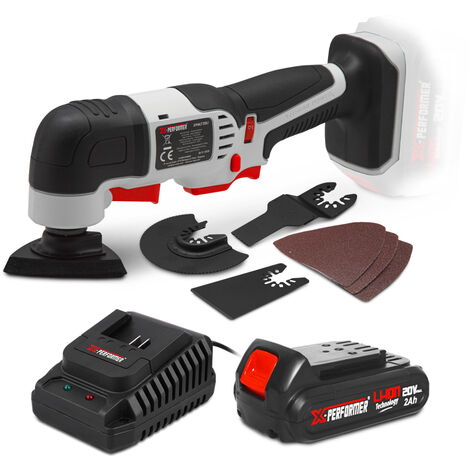 Outil multifonctions sans fil 20V + accessoires avec batterie 2Ah - X-Performer