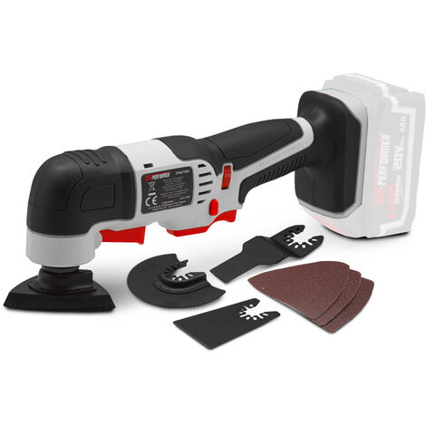 Outil multifonctions sans fil 20V + accessoires - Livré sans batterie - X-Performer