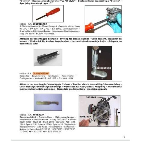 OUTIL ORIGINAL EMAK 001000685AR