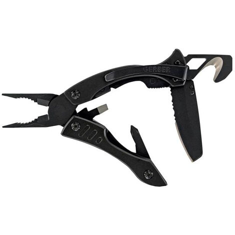 Outil polyvalent Gerber Crucial, en acier inoxydable, couleur noire, GE31001518