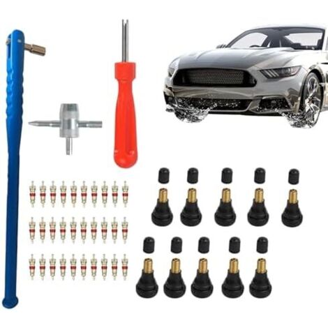 Outil pour valve de pneus, outils réparation base roue,kit suppression véhicules vélo, moto, voiture, camion, SUV, atelier et garage -