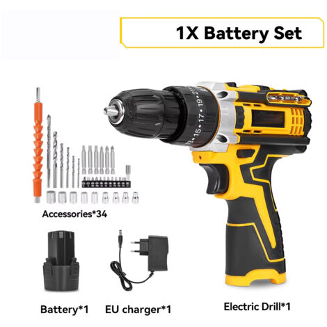 Outil rotatif 3 en 1 (perceuse/percu/visseuse) – 25+3 couples – Makita – Modèle 3