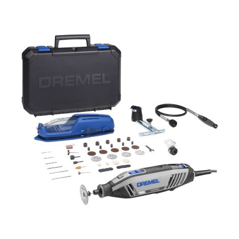 Outil rotatif Dremel 4250 175 W, jeu d'outils multifonctions avec 3 embouts et 45 accessoires, moteur 175 W avec électronique constante, vitesse variable 5 000-35 000 1/min
