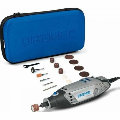 Outil rotatif Multifonction DREMEL 3000 (130 W, livré dans un coffret avec 1 sac et 15 accessoires)