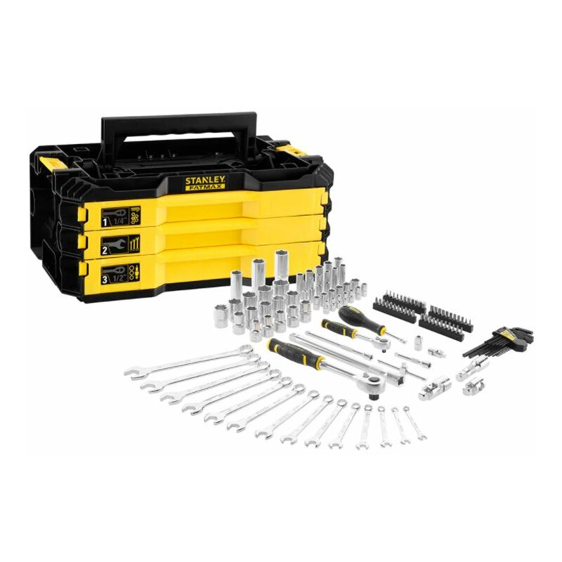 Boîte de 3 tiroirs outillée pro-stack™ 126 pièces Stanley FMMT98107-1