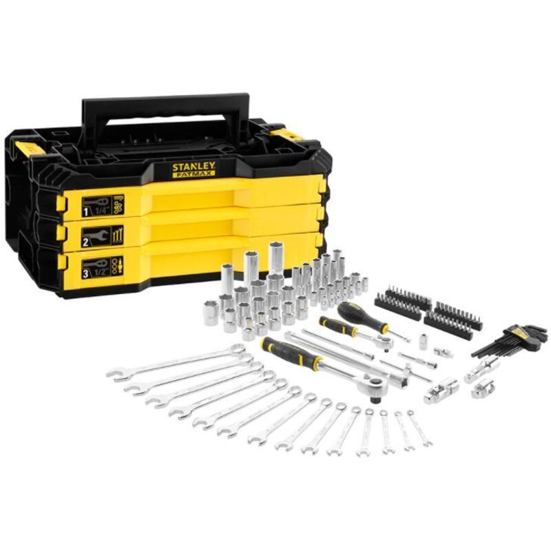 Boîte de 3 tiroirs 126 outils Stanley FATMAX PROSTACK - vue 1