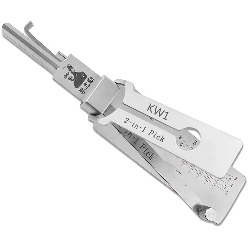 Outils 2 en 1 décodeur serrures outil de serrurier à main professionnel KW1
