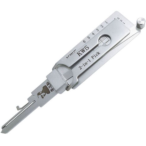 INSMA Outils 2 en 1 décodeur serrures outil de serrurier à main professionnel KW5 Fantablau