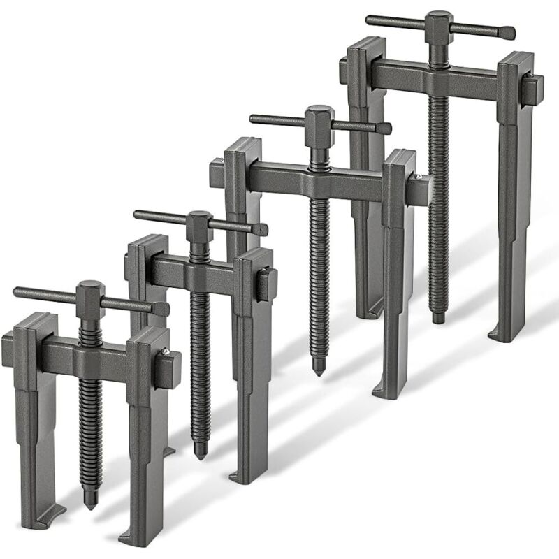 Xiiw - Outils automobiles Ensemble de 4 extracteurs de roulements de 20 à 85 mm, extracteur de roulements à deux mâchoires, outil extracteur de