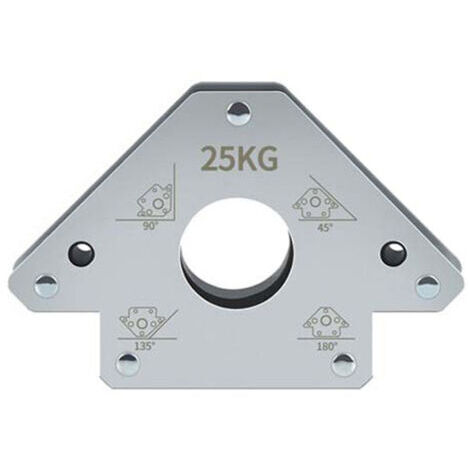 Outils auxiliaires de soudage électrique 25 kg, porte-outil de positionnement magnétique, fixateur multi-angle à angle oblique droit pour support de montage de tuyaux 45 ° 90 ° 135 ° 180 °