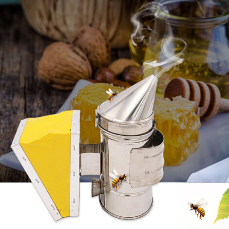 Outils d'apiculture d'exportation mini fumeur de cuir en acier inoxydable mini fumeur de pointe de trompette