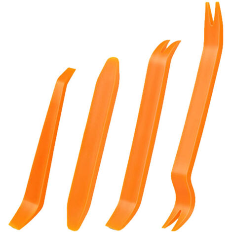 Outils de démontage automobile, 4 outils de serrage pour voiture, outils de démontage, d'installation et de réparation de l'intérieur de la voiture