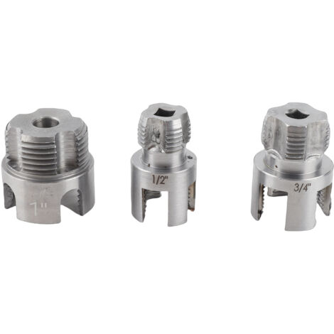 Outils de filetage de tuyaux internes et externes intégrés, tige hexagonale de 1/4 pouces G1/2 G3/4 G1, fabricant de filetage
