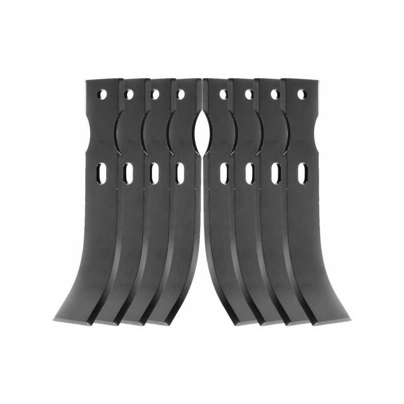 Outils de fraises universels reversibles type bineur 210 mm 4 paires