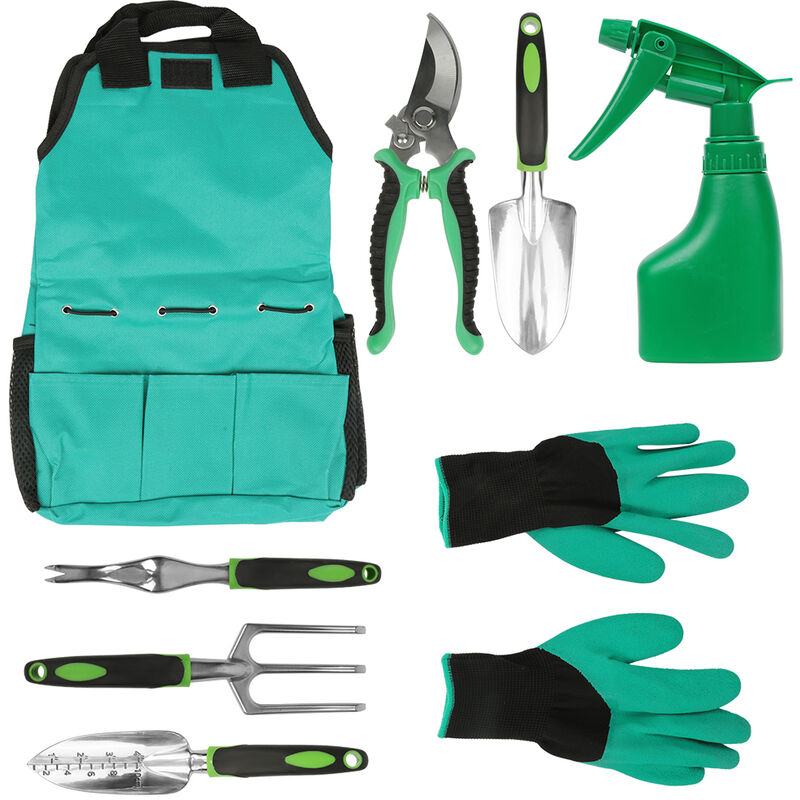 Outils de jardin en aluminium 13 pièces, outils de jardinage à main-outils de jardin avec sac de rangement