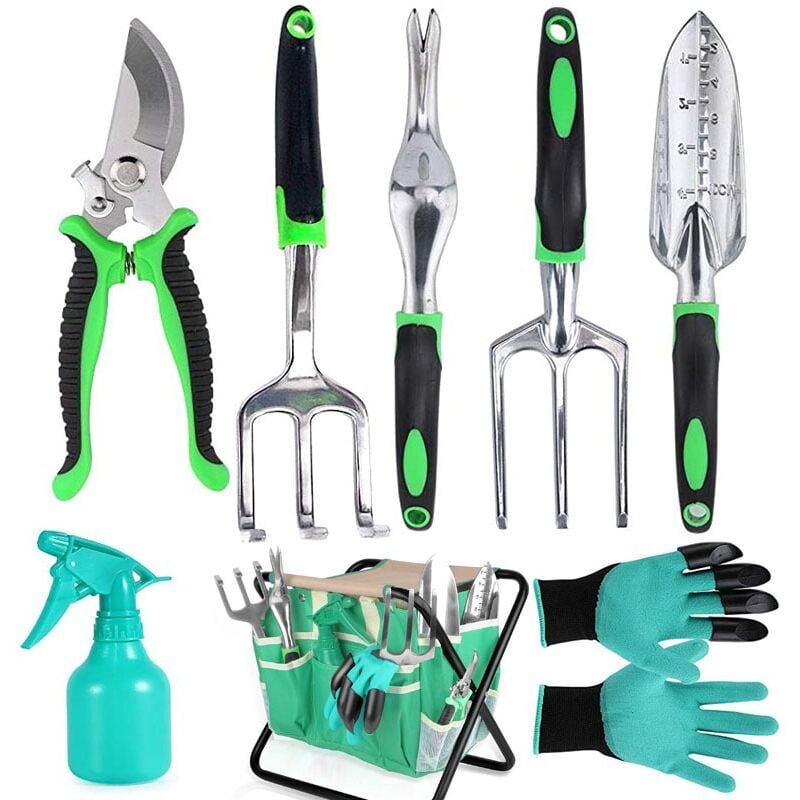 Ensemble d'outils de jardin de 8 pièces, pelle de jardin en alliage d'aluminium pour planter des fleurs et des légumes, des plantes en pot Tonchean