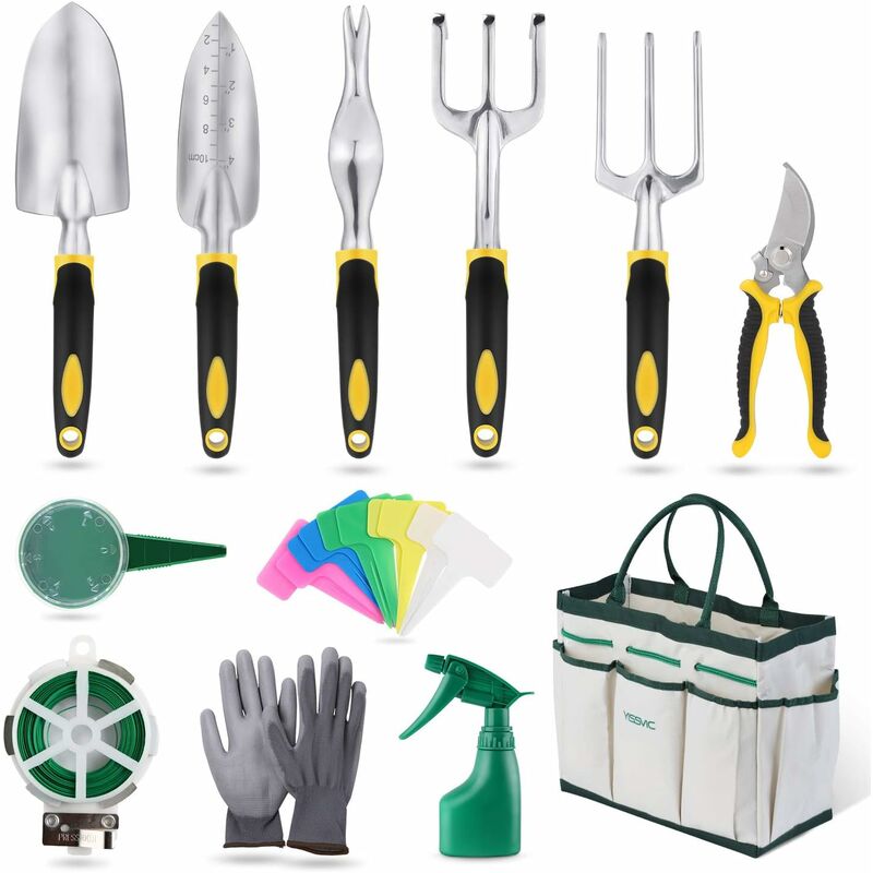 GDRHVFD Outils de Jardinage 12 Pièces Outils de Jardin avec