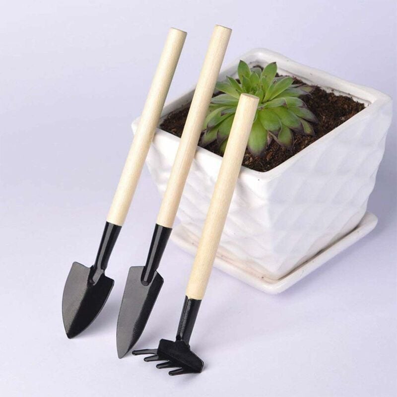 Groofoo - Outils de Jardinage,3 pièces Mini Kit de Plantation pour Le rempotage des Plantes