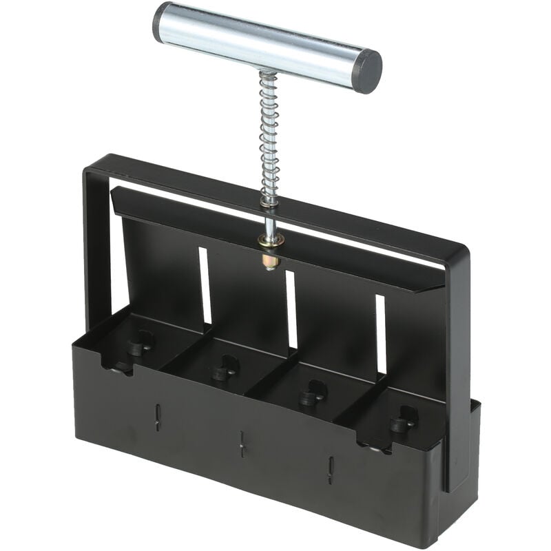 Decdeal - Bloqueur de sol portatif de 2 pouces, outil de blocage du sol avec Dibbles pour la préparation du jardin, Noir, bloqueur de sol uniquement