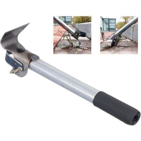 Outils de jardinage Puller Pelle à main Désherbeur manuel, Arracheuse de mauvaises herbes, Éliminateur d'écorce, Grattoir en fer pour ramasser les mauvaises herbes,
