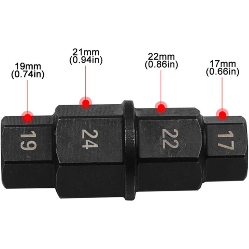 Outils de moto, douille d'écrou d'essieu, outil d'essieu hexagonal, axe avant arrière en acier, outil de démontage d'essieu, accessoires de clé