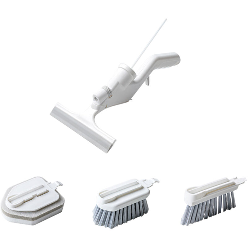Outils De Nettoyage De Cuisine 5 En 1 Nettoyant Pour Vitres Raclette Brosse De Nettoyage Eponge Brosse De Nettoyage De Piste