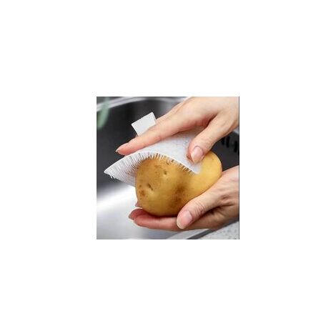 Outils de nettoyage de cuisine silicone lave - vaisselle fente brosse maison fruits et légumes brosse de nettoyage accessoires de nettoyage 1pcs (blanc)