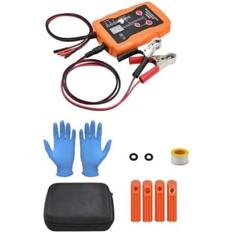 Outils de nettoyage pour injecteurs carburant, adaptateur 4 tailles, 8 modes d'impulsion, kit d'outils à faire soi-même, puissance sortie 12 V/5 V -