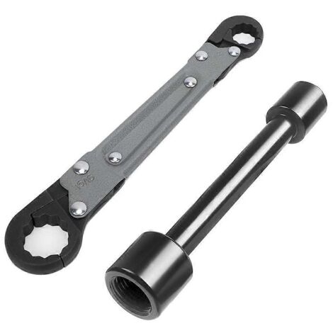 Outils de plomberie, clé d'arrêt d'angle, clé à pipe double --
