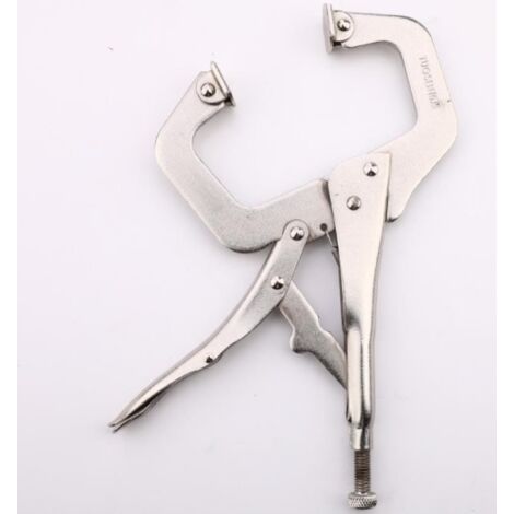 Outils de quincaillerie Pince de type C de 11 pouces pince de serrage robuste pince fixe de soudage pince à bouche plate de type C de 11 pouces 1 pièce