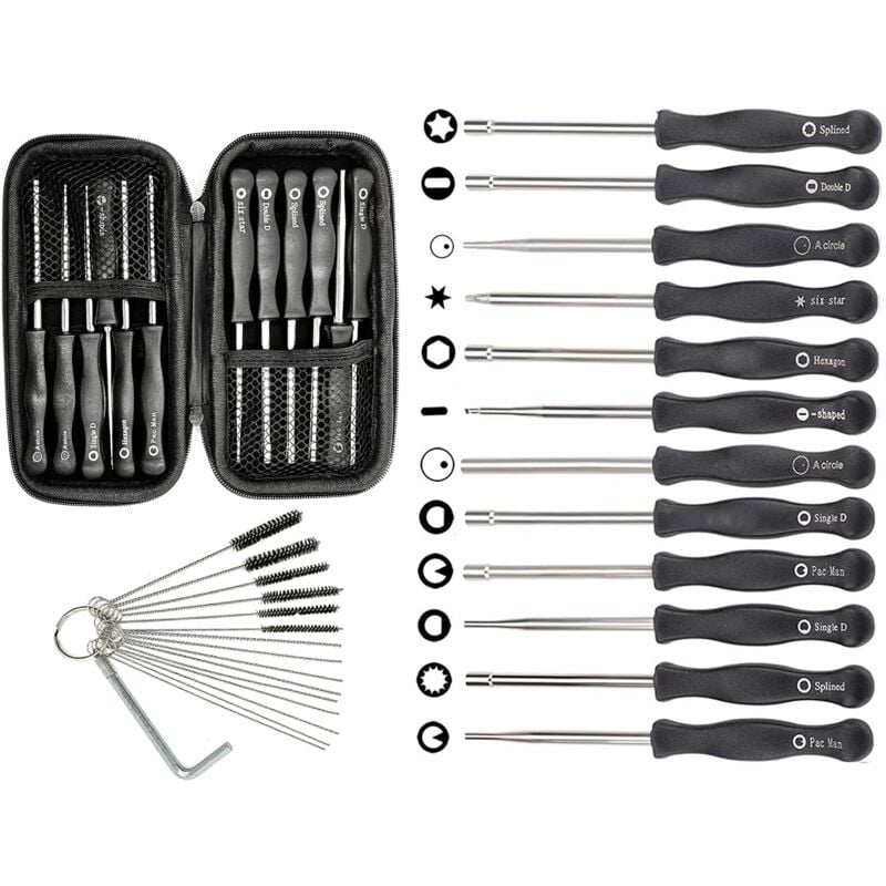 Outils de Réglage du Carburateur et étui de Transport pour Petit Moteur 2 Temps pour Poulan pour Husqvarna pour stihl pour Tronçonneuse Echo Trimmer